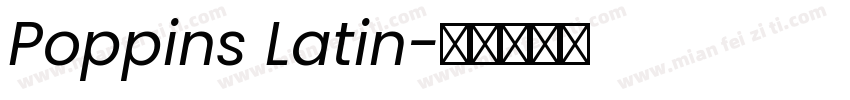 Poppins Latin字体转换